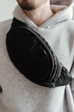 Сумка поясна GARAGE Pure Black Чорний