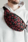 Сумка поясна GARAGE Roses Чорний
