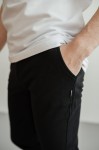 Штани спортивні GARAGE basic jogger Winter з начосом Чорний