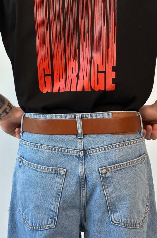 Ремінь GARAGE 4 см GARAGE LOGO Коричневий