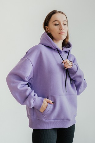 Худі GARAGE Basic OVERSIZE з начісом Фіолетовий