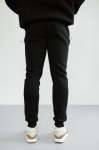Штани спортивні GARAGE basic jogger Winter карман замок з начосом Чорний