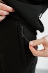 Штани спортивні GARAGE basic jogger Winter карман замок з начосом Чорний