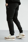 Штани спортивні GARAGE basic jogger Winter карман замок з начосом Чорний