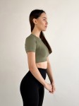Топ GARAGE Basic короткій рукав Хакі