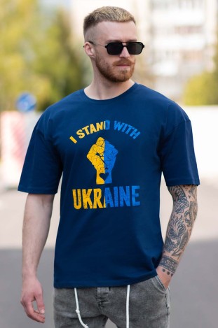 Футболка BEZET OverSize bezet Stend Синій