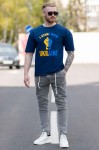 Футболка BEZET OverSize bezet Stend Синій
