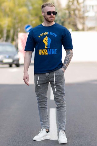 Футболка BEZET OverSize bezet Stend Синій