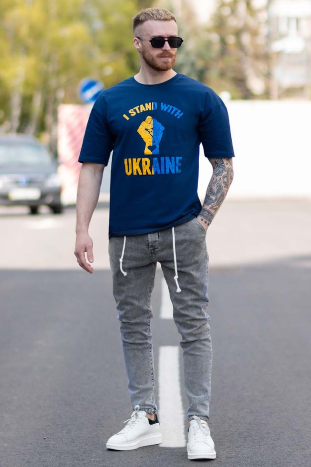 Футболка BEZET OverSize bezet Stend Синій