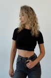 Топ GARAGE Basic короткій рукав Чорний