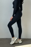 Легінси GARAGE рубчик кулірка Classic black Чорний