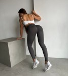 Легінси fitness GARAGE Push UP Т.Сірий