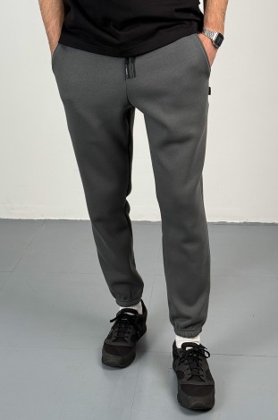 Штани спортивні GARAGE Oversize Essentials Style Basic з начосом Т.Сірий