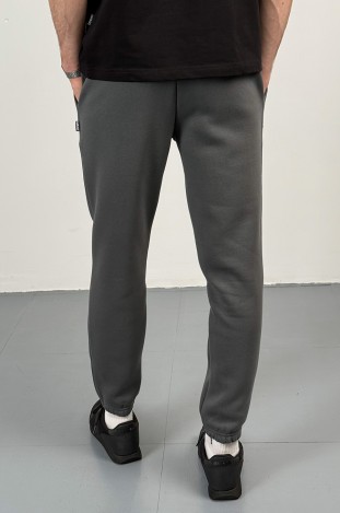 Штани спортивні GARAGE Oversize Essentials Style Basic з начосом Т.Сірий