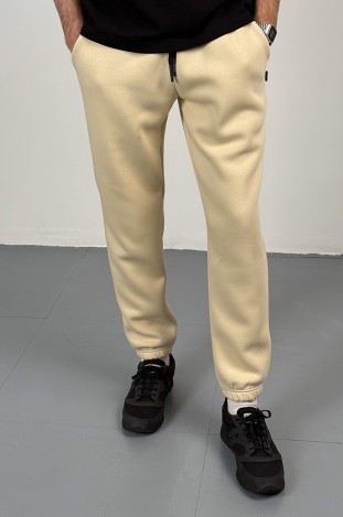 Штани спортивні GARAGE Oversize Essentials Style Basic з начосом Св.Бежевий