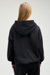 Худі на блискавці GARAGE Basic OVERSIZE на замку з начосом Чорний