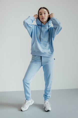 Худі GARAGE Basic OVERSIZE літо Блакитний