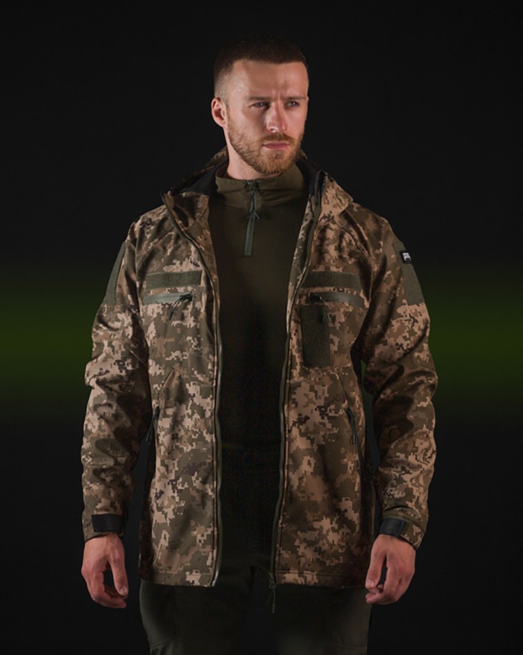 Куртка BEZET Softshell BEZET Omega піксель Камо