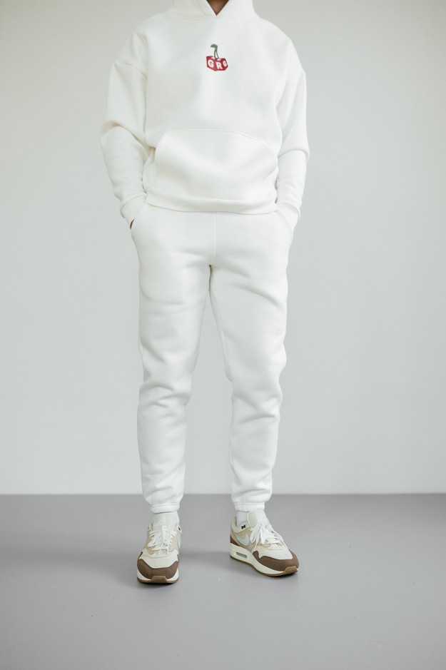 Штани спортивні GARAGE Oversize Essentials Style Basic з начосом Шампань