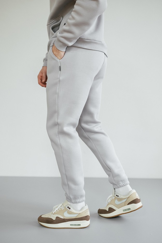 Штани спортивні GARAGE Oversize Essentials Style Basic з начосом Св.Сірий