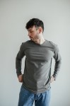 Лонгслів GARAGE Базовий Т.Сірий меланж