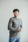 Лонгслів GARAGE Базовий Т.Сірий меланж