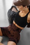 Шорти fitness GARAGE LR Push UP паутинка Коричневий