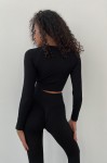 Костюм fitness GARAGE Костюм рубчик Push Up з рашгардом Чорний