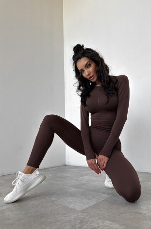 Костюм fitness GARAGE Костюм з рашгардом Кавовий