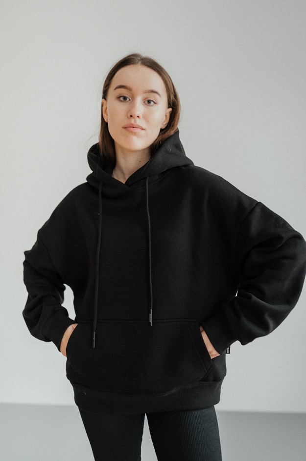 Худі GARAGE Basic OVERSIZE з начісом Графіт