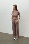 Костюм GARAGE з віскози штани широкого крою Капучіно