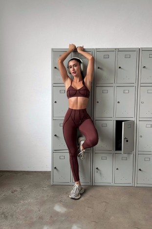 Костюм fitness GARAGE Коричневий
