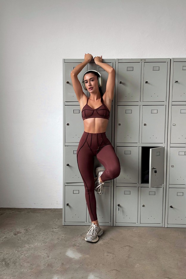 Костюм fitness GARAGE Коричневий