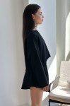 Кофта GARAGE з обрізними краями та рукавами кльош Чорний
