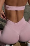 Топ fitness GARAGE відкрита спинка Рожевий