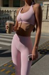 Топ fitness GARAGE відкрита спинка Рожевий