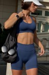 Топ fitness GARAGE відкрита спинка Синій