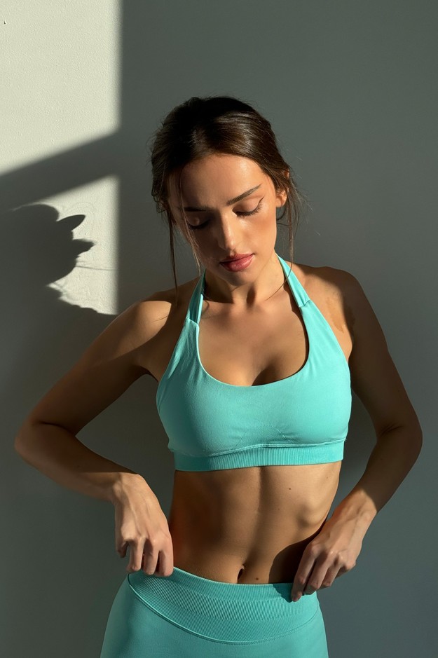 Топ fitness GARAGE відкрита спинка Мятний