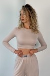Топ GARAGE на довгий рукав подовжений Бетон