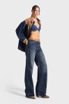 Джинси IT'S BASIC 4236-2w5 8 pantolon mid rise wide leg Т.Синій