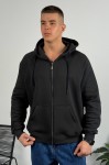 Худі на блискавці GARAGE Oversize Essentials Style Basic з начосом Графіт