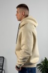 Худі на блискавці GARAGE Oversize Essentials Style Basic з начосом Св.Бежевий