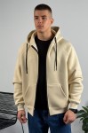Худі на блискавці GARAGE Oversize Essentials Style Basic з начосом Св.Бежевий