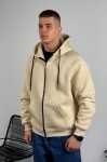 Худі на блискавці GARAGE Oversize Essentials Style Basic з начосом Св.Бежевий