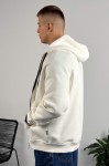 Худі на блискавці GARAGE Oversize Essentials Style Basic з начосом Молочний