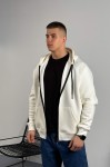 Худі на блискавці GARAGE Oversize Essentials Style Basic з начосом Молочний