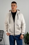 Худі на блискавці GARAGE Oversize Essentials Style Basic з начосом Бетон