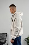 Худі на блискавці GARAGE Oversize Essentials Style Basic з начосом Бетон