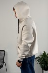 Худі на блискавці GARAGE Oversize Essentials Style Basic з начосом Бетон